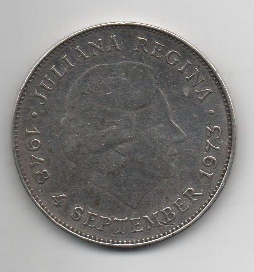 HOLANDA DEL AÑO 1973 DE 10 GULEN